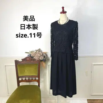 새상품급 일본제 레이스 블랙 포멀 원피스