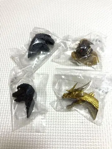 제일복권 고질라 대괴수열전 G G상 몬스터 헤드 마그넷 4종