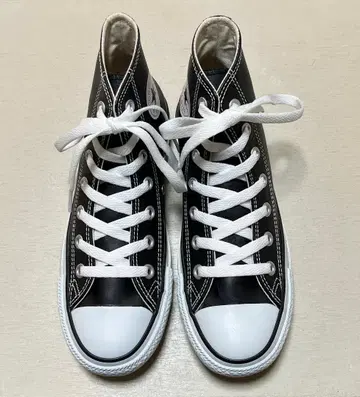 컨버스 올스타 가죽 블랙 23cm 새상품