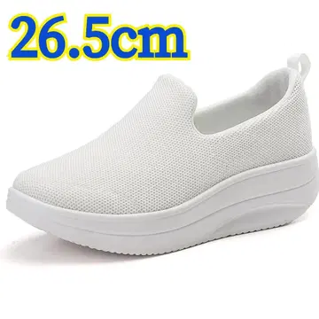 슬립온 남성용 26.5cm 스니커즈 간호사 신발 경량 화이트