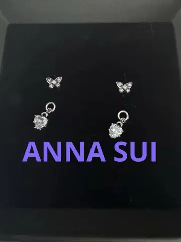 ANNA SUI silver925 파피용 버터플라이 2way 귀걸이