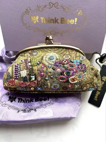 미사용 새상품 Think Bee! 골든 크림토 입금 파우치