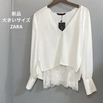 새상품 빅 사이즈 자라 화이트 튜닉