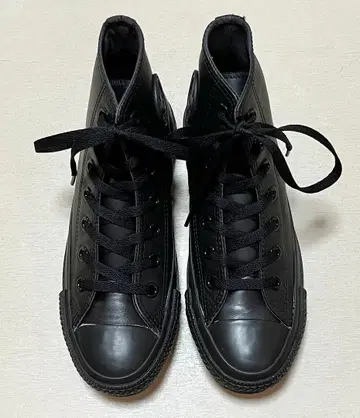 컨버스 올스타 가죽 블랙 23cm