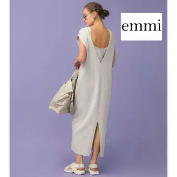 emmi 와플 롱 원피스 백산