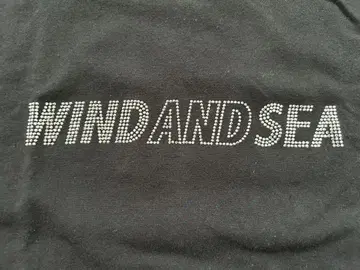 WIND AND SEA YOU AND SEA 큐빅 로고 티셔츠
