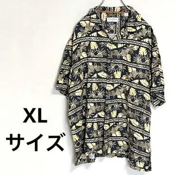 Caribbean 알로하 셔츠 실크 100% XL