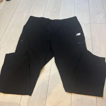 New Balance 블랙 팬츠 지퍼 포켓 부착 남성용 2XL