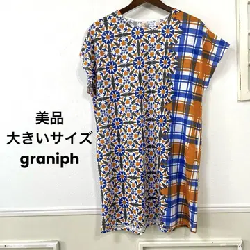 새상품급 빅 사이즈 graniph 북유럽 원피스