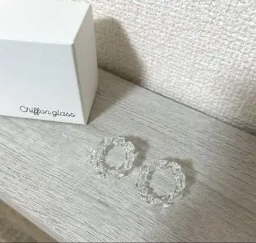 chiffon glass 빛의 고리 귀걸이 S 사이즈