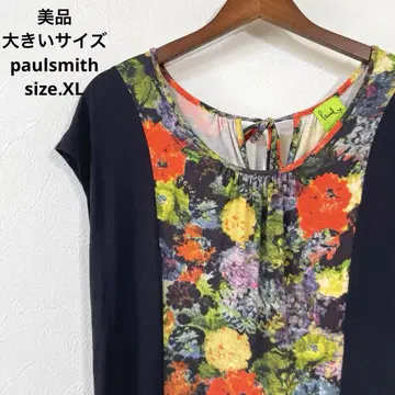 27 새상품급 빅 사이즈 paulsmith 플라워 원피스