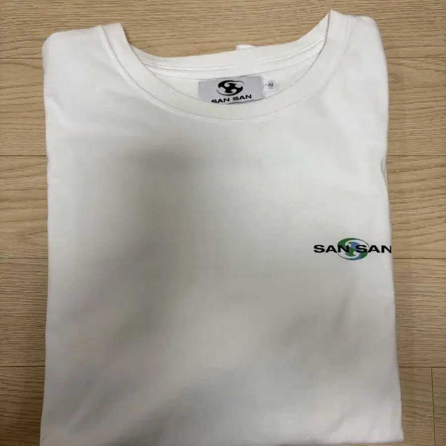 [SAN SAN GEAR] / ☆ 25SS LOGO T-SHIRT / WHITE SAN SAN GEAR 25SS W Logo T-Shirt - White | International Store