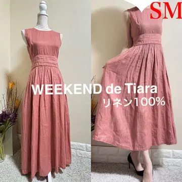 티아라 WEEKEND de Tiara 린넨 100% 린넨 원피스 SM
