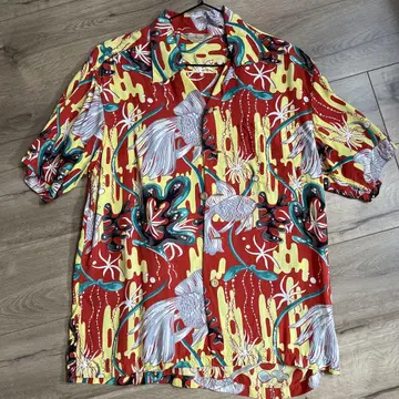 SUNSURF KAMEHAMEHA 알로하 셔츠 M 사이즈