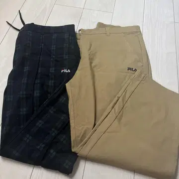 휠라 슬랙스 카키 공 주머니 포함 남성용 골프웨어 팬츠 3L