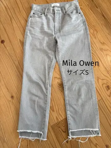 Mila Owen 미라 오웬 밑단 디테일 스트레이트 데님 사이즈 0