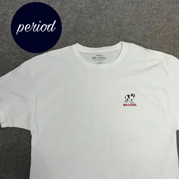P2132 BIG DOGS 애니멀 개 프린트 티셔츠 백 프린트