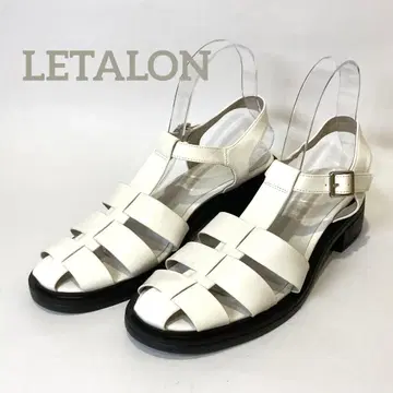 새상품급 루타론 LETALON 구르카 샌들 화이트 L 사이즈 로우 힐