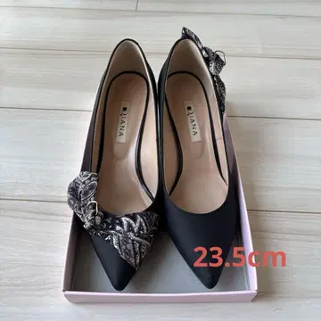 DIANA 블랙 스틸레토 하이힐 23cm