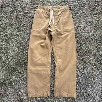 오르치발 베이지 이지 팬츠 사이드 포켓 부착