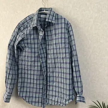 유나이티드 애로우즈 셔츠 파랑 물 파랑 체크