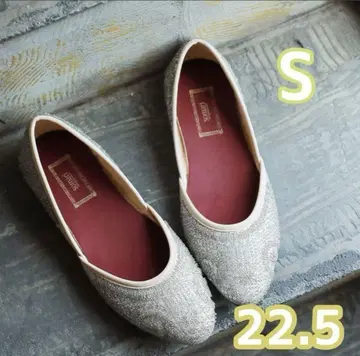소말리아 비즈 플랫 펌프스 앤티크 실버 S 22.5cm