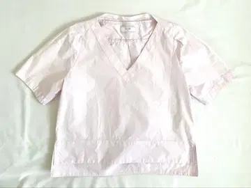 슬로브 이에나 반팔 V넥 풀오버 블라우스