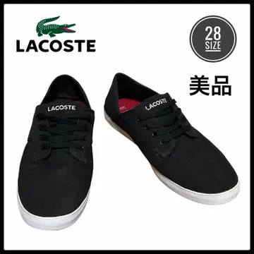 라코스테 LACOSTE 스포츠 캔버스 로우 컷 블랙 스니커즈 새상품급