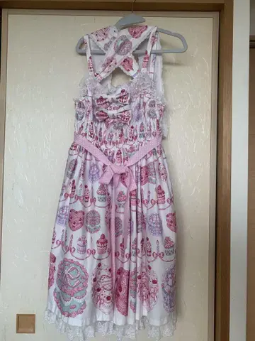 Angelic Pretty HappyCakes 셔링 점퍼 스커트