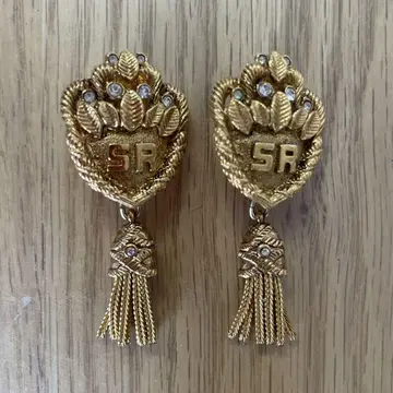 SONIA RYKIEL 빈티지 귀찌 골드 태슬 골동품