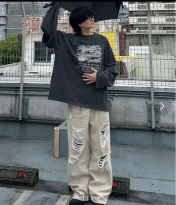 Chikashitsu + 데미지 데님