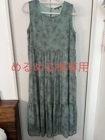 Laura Ashley 플라워 프린트 슬리브리스 원피스 40 사이즈
