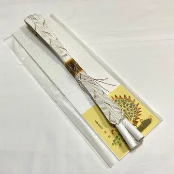 C119 순수 실크 도메이 예복용 오비 미사용 새상품 컨디션 최상 기모노