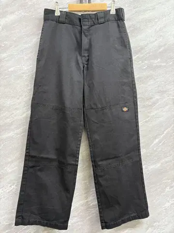 Dickies 디키즈 블랙 루즈핏 더블니 워크 팬츠