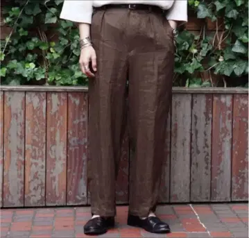 플란넬 린넨 팬츠