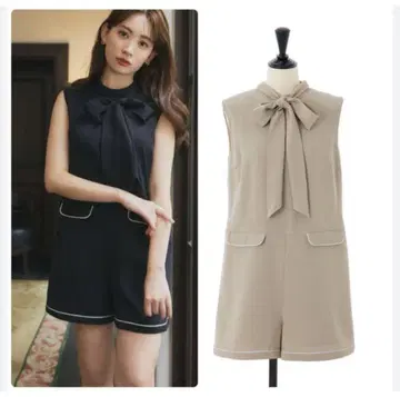 Her lip to herlipto Cannes Romper 네이비 컬러