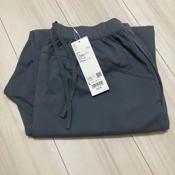 유니클로 저지 개더 팬츠 + L 그레이 새상품