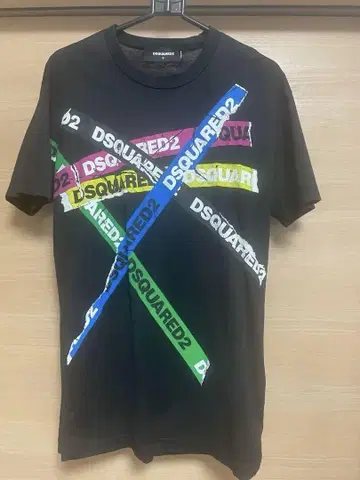 DSQUARED2 로고 프린트 티셔츠 S 사이즈