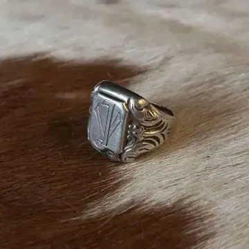 British vintage 시그넷 반지 silver800