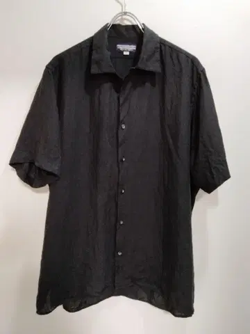 INDIVIDUALIZED SHIRTS 린넨 오픈 카라 셔츠 USA제