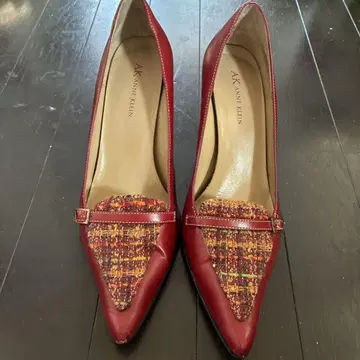 AK Anne Klein 트위드 트림 하이힐