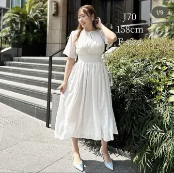 시네마틱 마조리카 원피스 프리 사이즈 화이트 새상품 택 포함