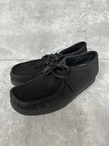 CLARKS 클락스 오리지널스 왈라비 블랙 스웨이드 26.5