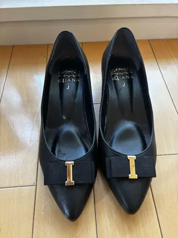 DIANA 블랙 스틸레토 펌프스