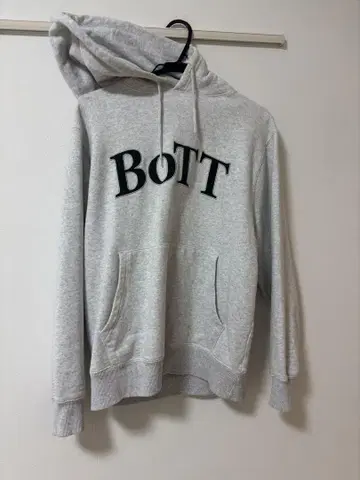 BOTT 그레이 후드 부착 후드티 M