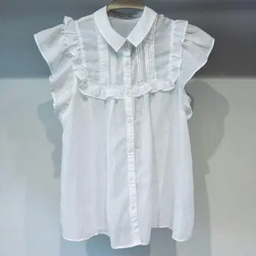 LOWRYS FARM 로리즈팜 프릴 블라우스 화이트