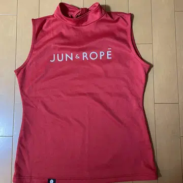 JUN & ROPE 여성용 골프웨어 슬리브리스 레드