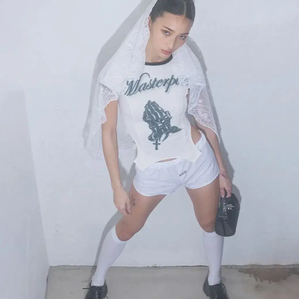 トップス SCULPTOR corset U Neck Tee Ice 스컬프터 Corset U Neck Tee Ice XS | 후루츠패밀리