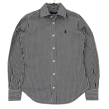 새상품급 RALPH LAUREN 긴팔 셔츠 스트라이프 패턴 여성용 9