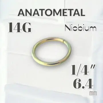 14G / 니오븀 심 링 / 아나토메탈 ANATOMETAL